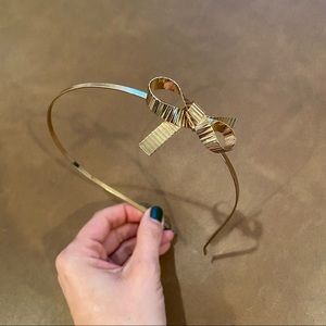 Kate Spade Gold Headband w/ Bow